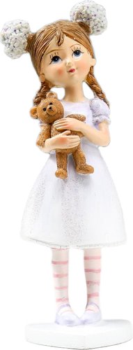 Статуэтка Sima-Land Малышка с цветами в волосах, с мишкой 5185229