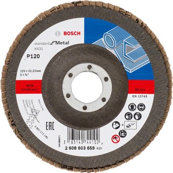 Шлифовальный круг Bosch X431 Standart for Metal 2608603656