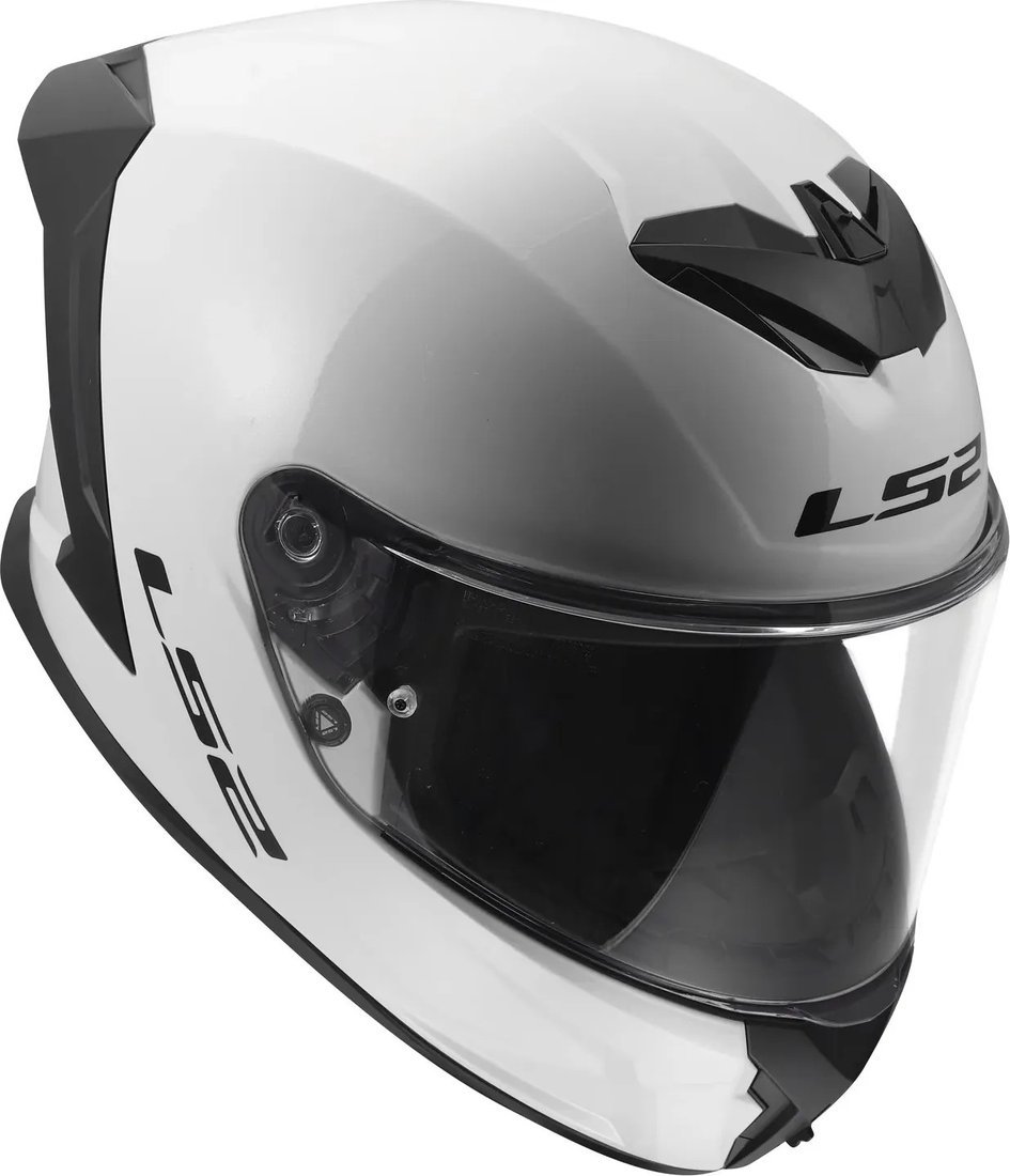 Мотошлем LS2 FF820 Rapid III Solid (L, белый глянцевый)