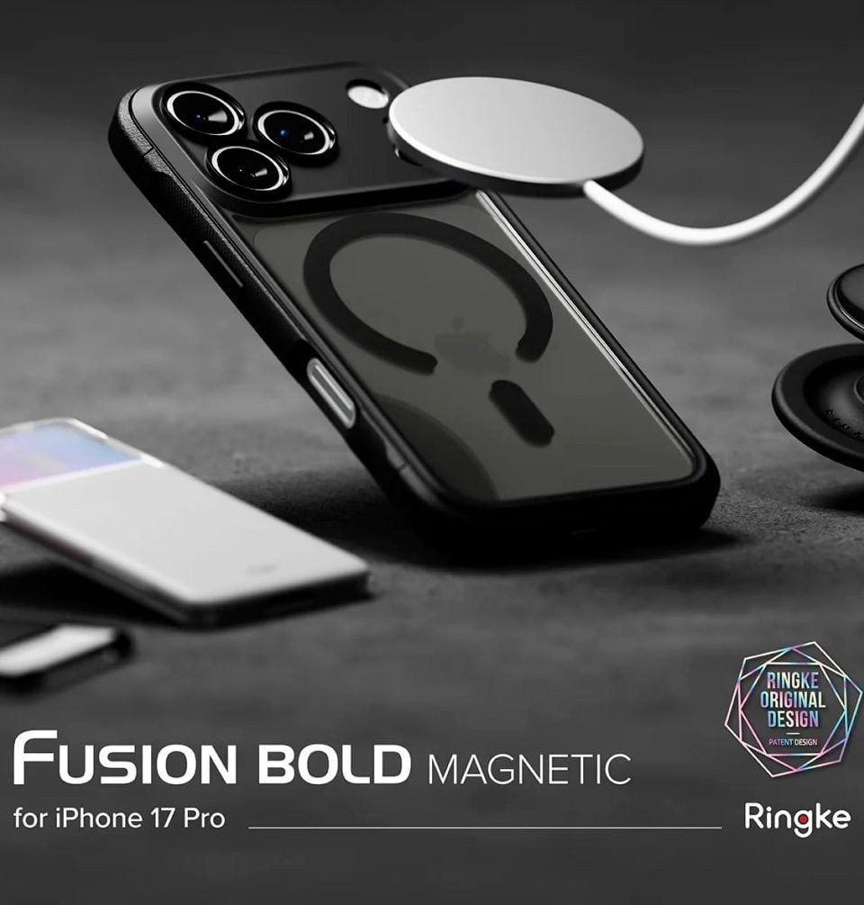 Чехол для телефона Ringke Fusion Bold Magnetic для iPhone 17 Pro Matte Smoke