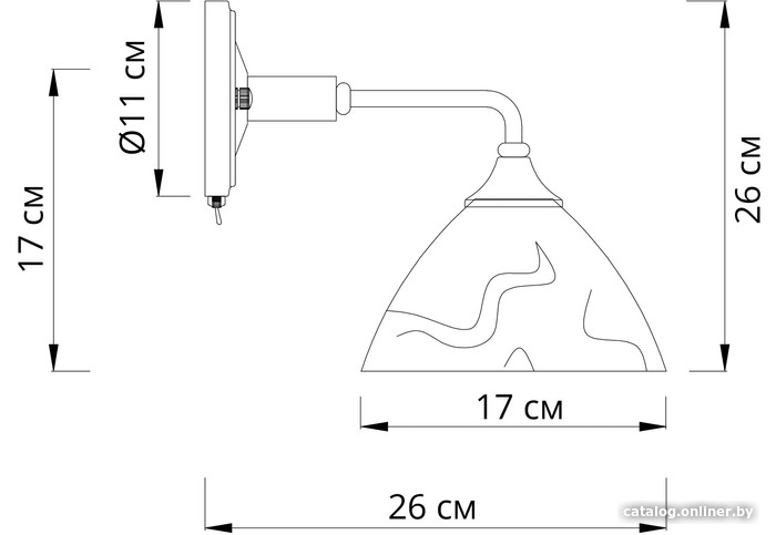 Бра Arte Lamp Matthew A5032AP-1BR