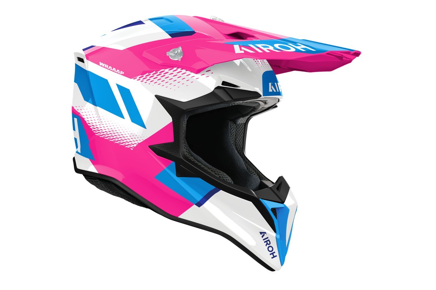 Мотошлем Airoh WRAAAP Vision WRAV54-S (S, розовый глянец)
