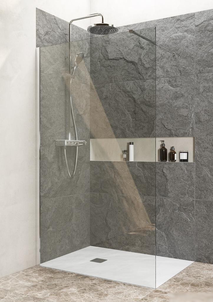 Душевая стенка Roca Metropolis Walk-In ZRU9307678 (хром)