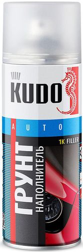 Автомобильный грунт Kudo 1К акриловая KU2201 520мл (серый)