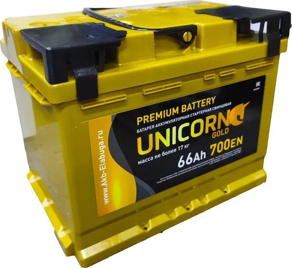 Автомобильный аккумулятор Unicorn Gold 6CT-66 о.п. (66 А·ч)