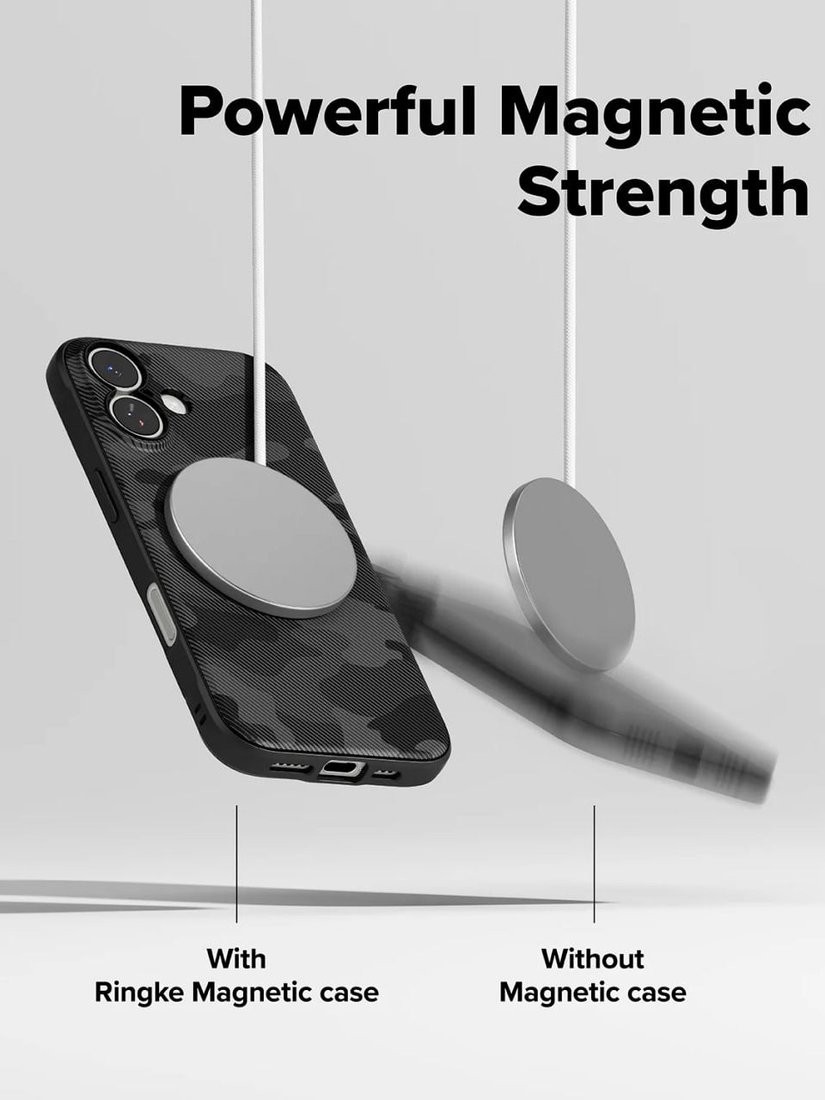 Чехол для телефона Ringke Onyx Magnetic для iPhone 17 Camo Black