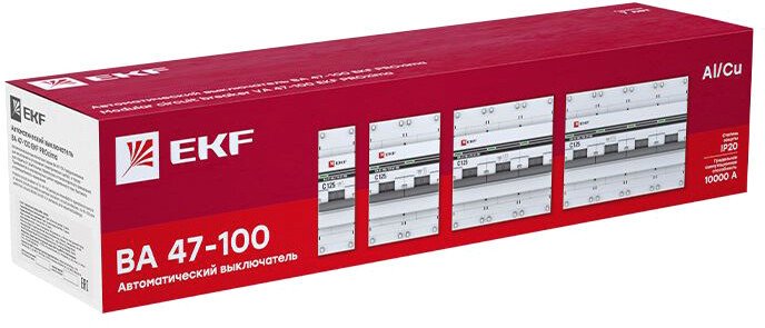 Выключатель автоматический EKF PROxima ВА 47-100 mcb47100-3-63D-pro