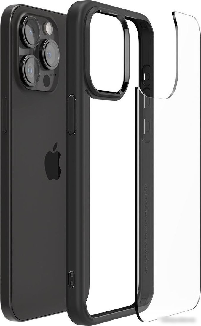 Чехол для телефона Spigen Ultra Hybrid для iPhone 15 Pro ACS06713 (черный)