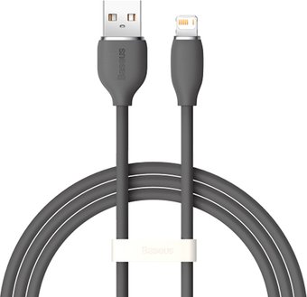 Кабель Baseus Jelly Liquid Silica Gel USB Type-A - Lightning (2 м, черный)