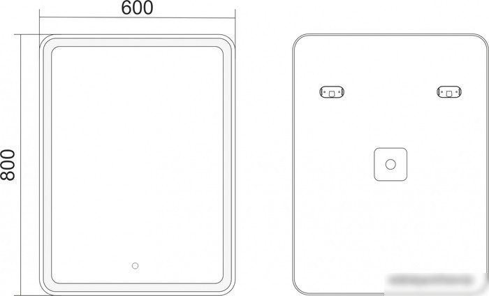 Axus Зеркало Relax 60x80 Стандарт
