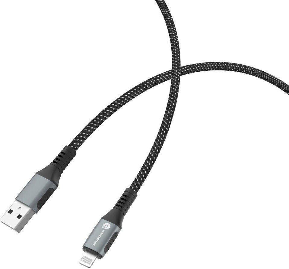 Кабель Atomic 30.395 USB Type-A - Lightning (1.2 м, черный)