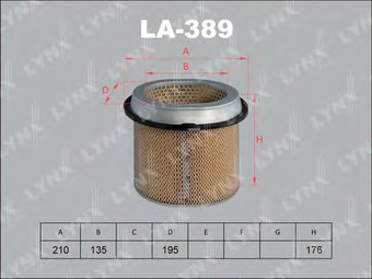 Воздушный фильтр LynxAuto LA389
