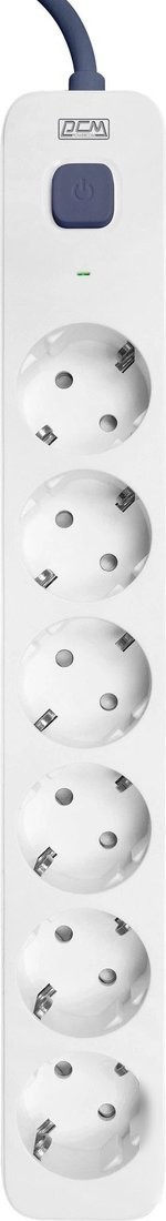 Стабилизатор Powercom SP-06W (5м, 6 розеток, белый/серый)
