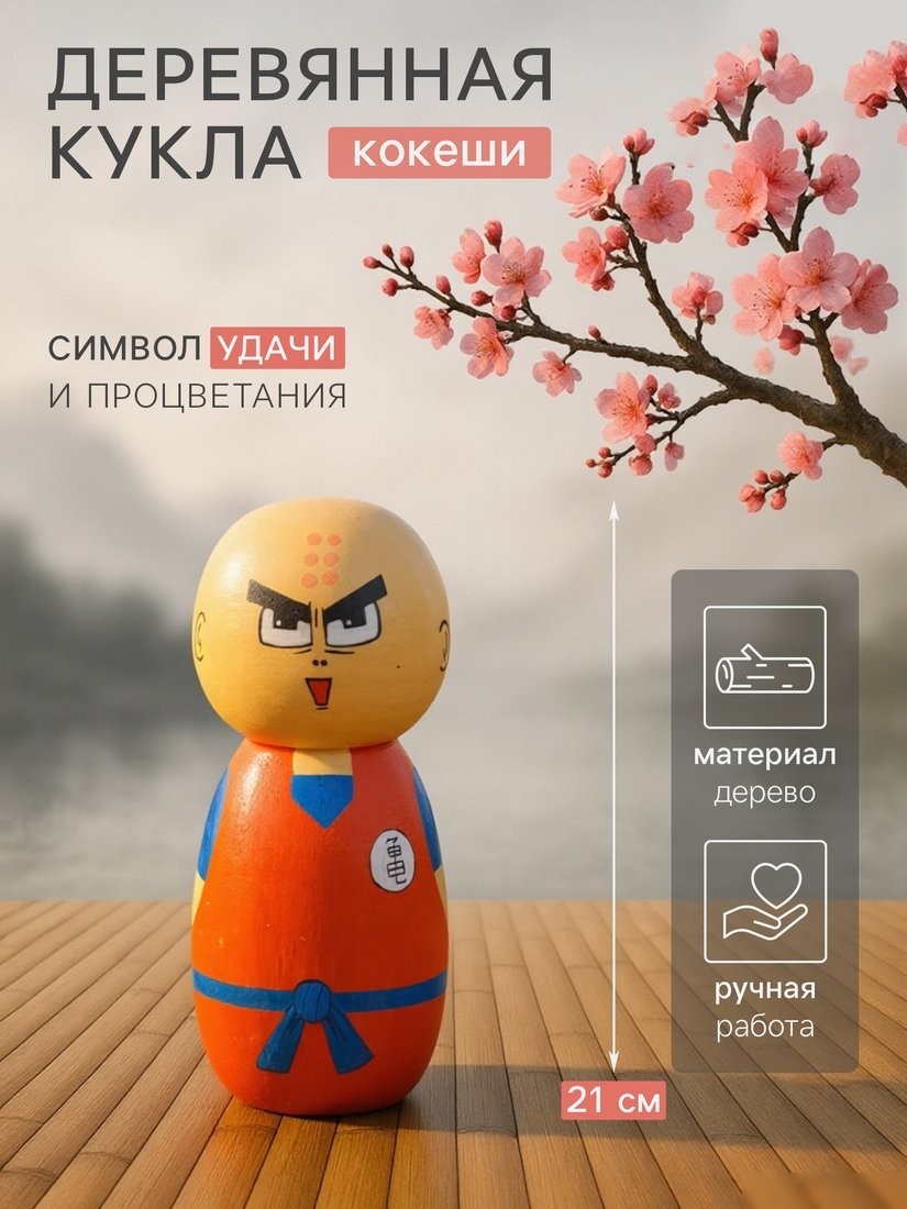 Статуэтка Sima-Land Кокэси кукла Кокеши Курилин 10465089