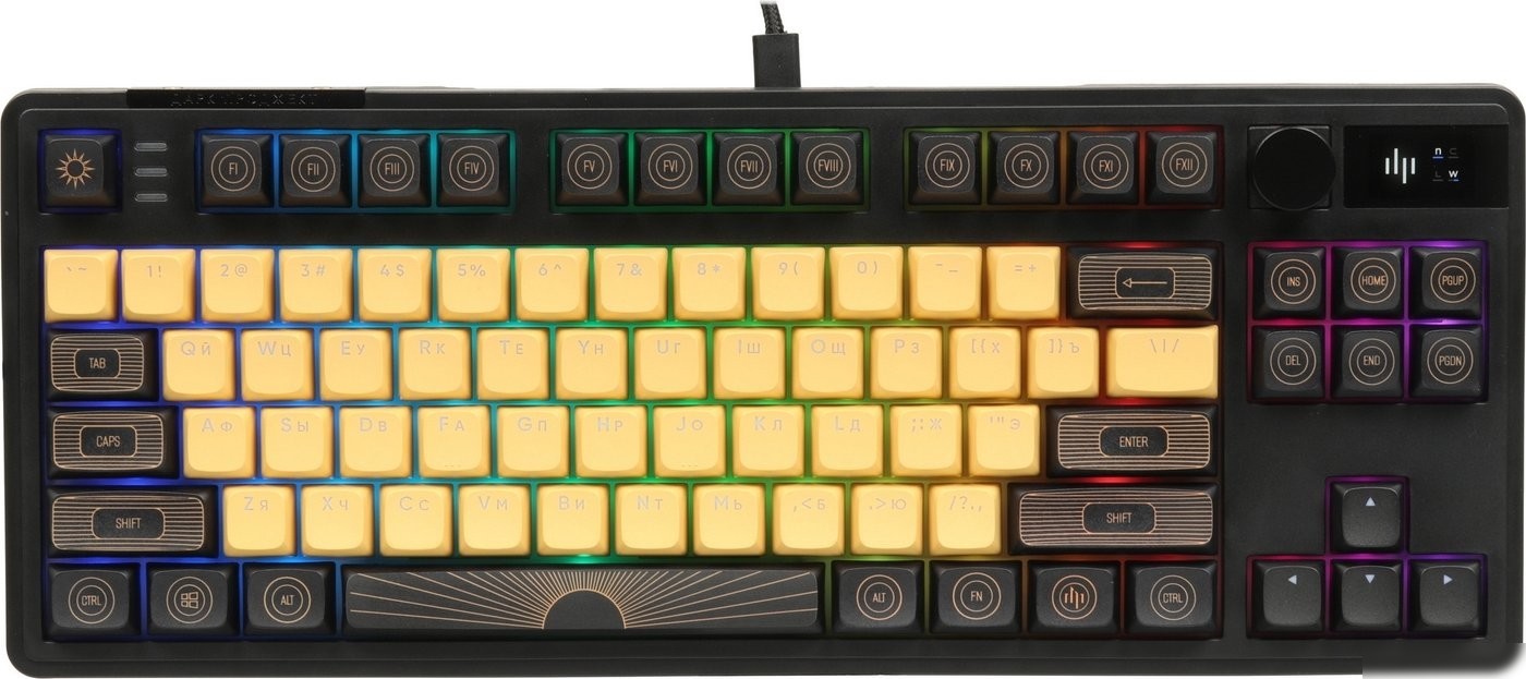 Клавиатура Dark Project KD87A+Numpad (G3ms Moonstone Switch, черный)