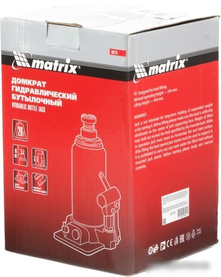 Бутылочный домкрат Matrix 50778 20т