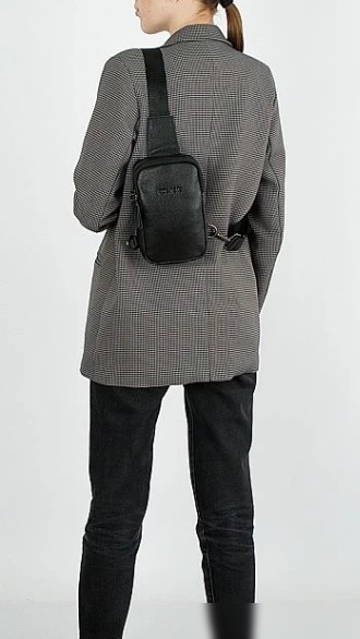 Городской рюкзак Poshete 886-1801-H-BLK (черный)