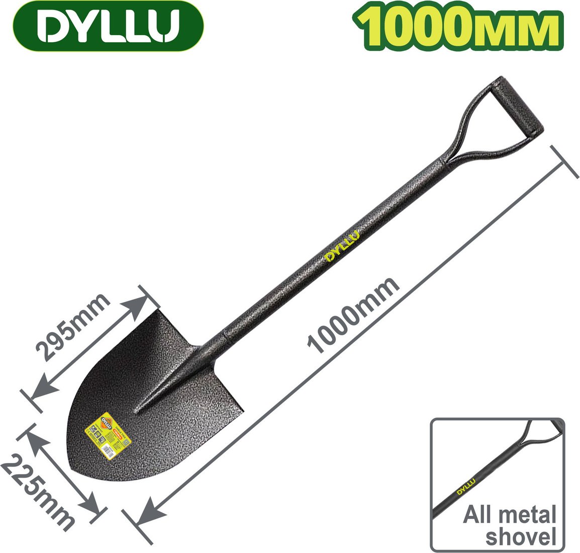 Лопата штыковая остроконечная Dyllu DTSE3324