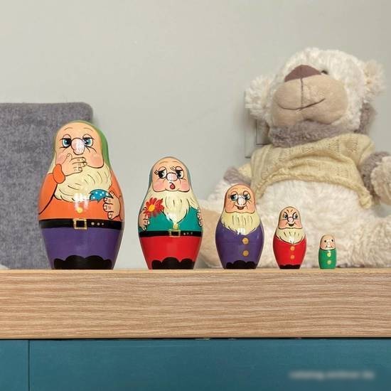 Развивающая игра Брестская Фабрика Сувениров В виде фигурок семи гномов (набор 5 шт)