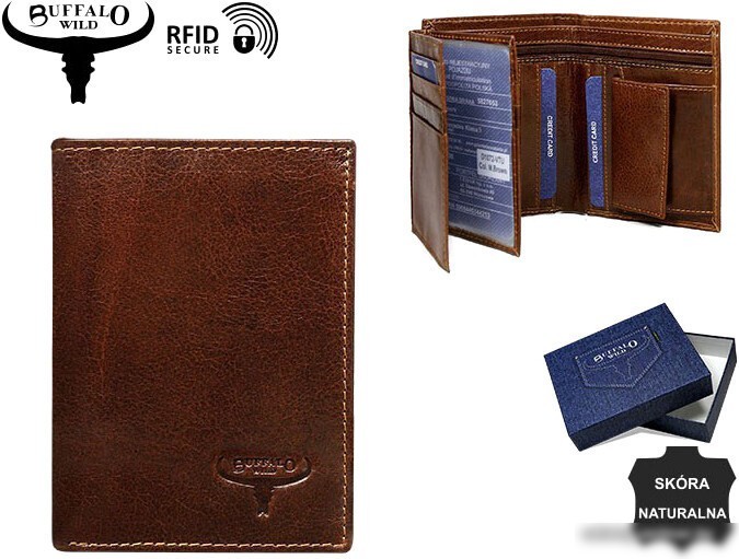 Портмоне Cedar Buffalo Wild D1072-VTU (черный)