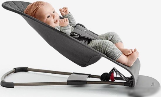 Шезлонг BabyBjorn Bouncer Bliss полиэстер (антрацит)