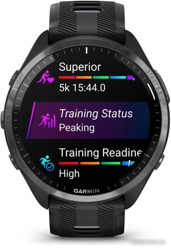 Умные часы Garmin Forerunner 965 (черный/серый)