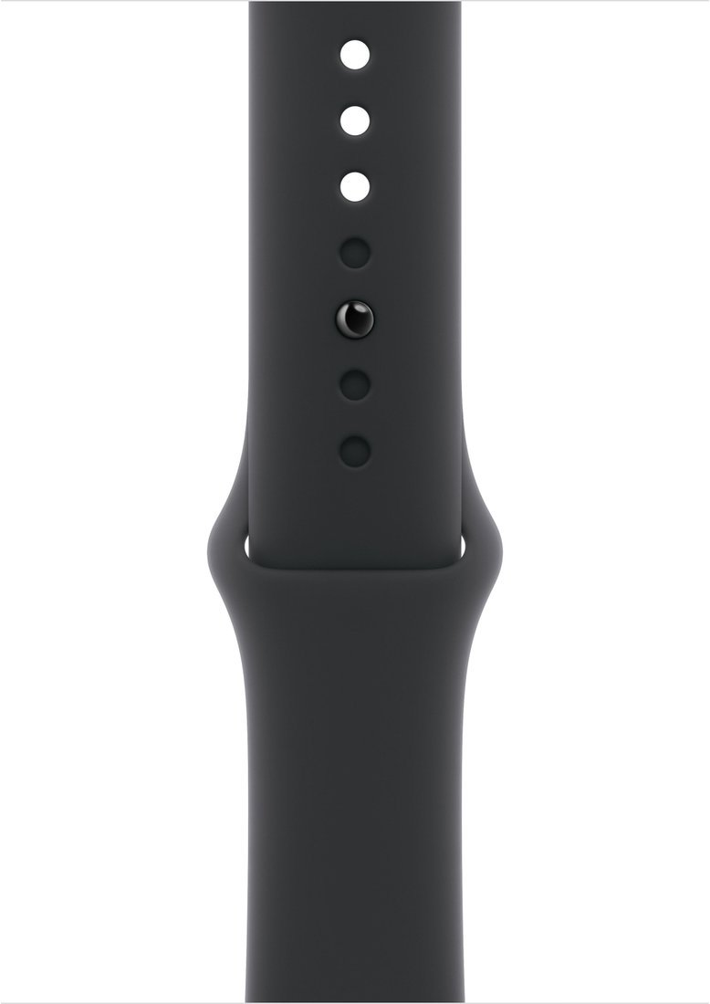 Умные часы Apple Watch Series 11 46 мм (алюминиевый корпус, космический серый/черный, спортивный силиконовый ремешок M/L)