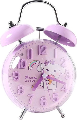Настольные часы ILikeGift Clear wake-up with animals HL-5140-03 (фиолетовый)