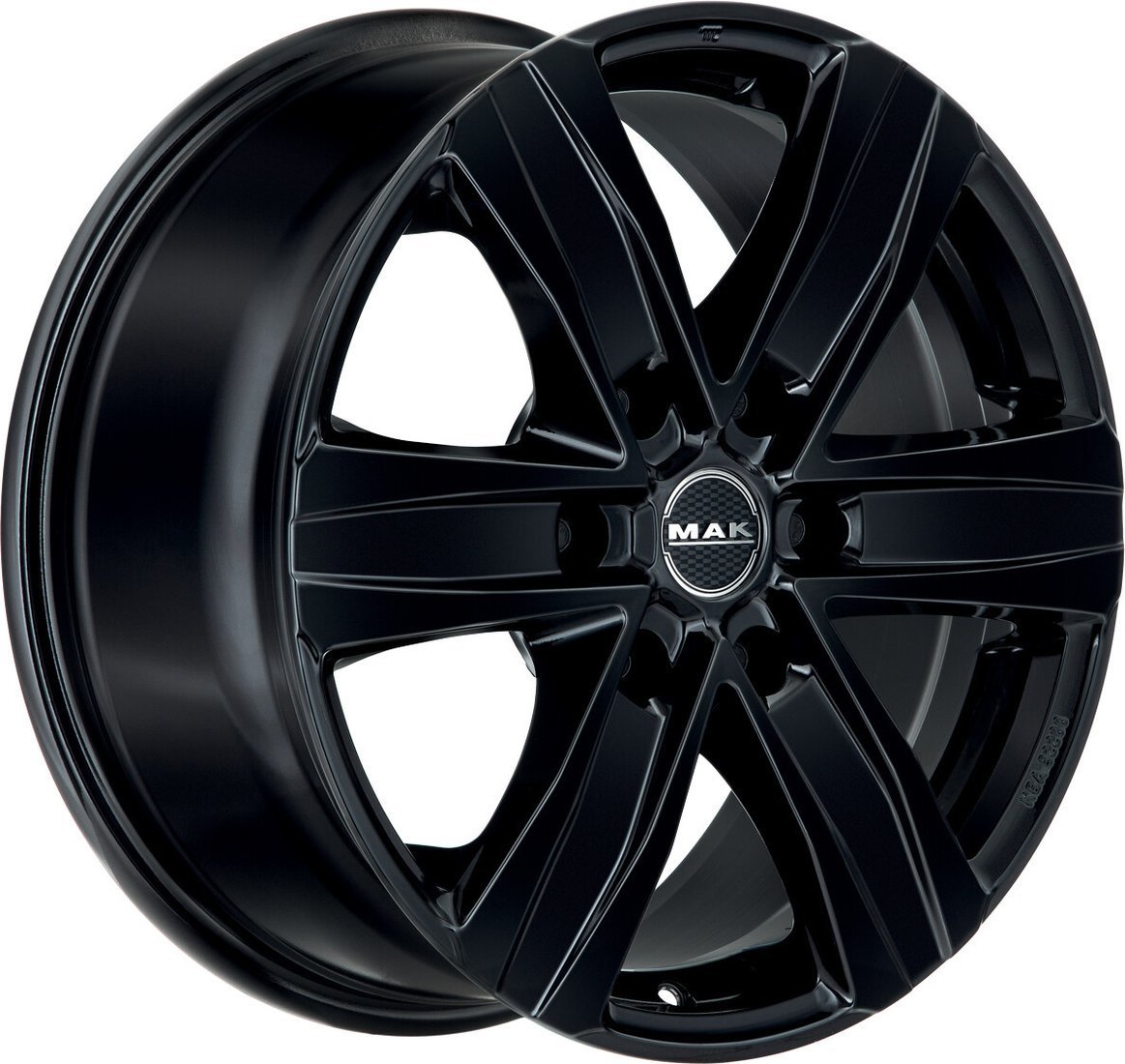 Литые диски MAK Stone 6 18x8" 6x130мм DIA 84.1мм ET 53мм Gloss Black