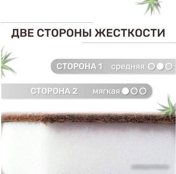 Матрас Капризун Алое вера ППУ с кокосом 180x80