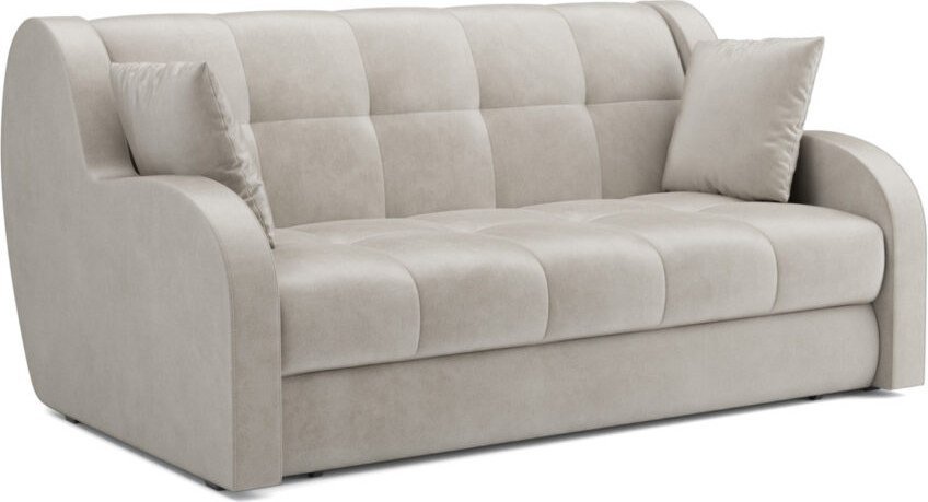 Диван Мебель-АРС Аккордеон Барон НПБ 180x200 (бархат бежевый Star Velvet 6 Light Beige)