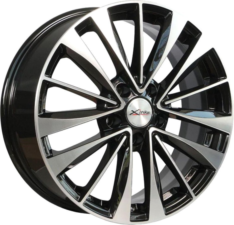 Литые диски X'trike X-126 17x7" 5x100мм DIA 57.1мм ET 38мм BK/FP