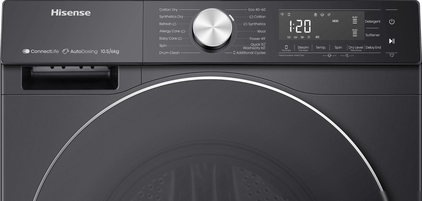 Стирально-сушильная машина Hisense WD5S1045BB