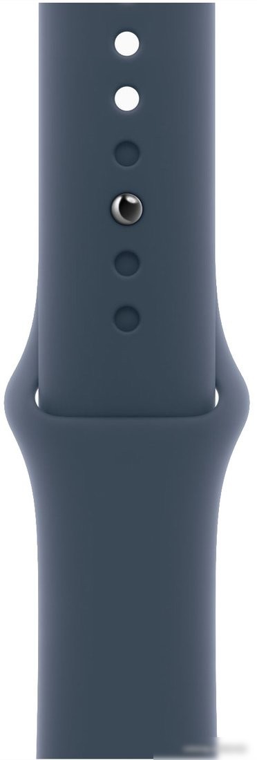 Умные часы Apple Watch SE 2 40 мм (алюминиевый корпус, серебристый/грозовой синий, спортивный силиконовый ремешок M/L)