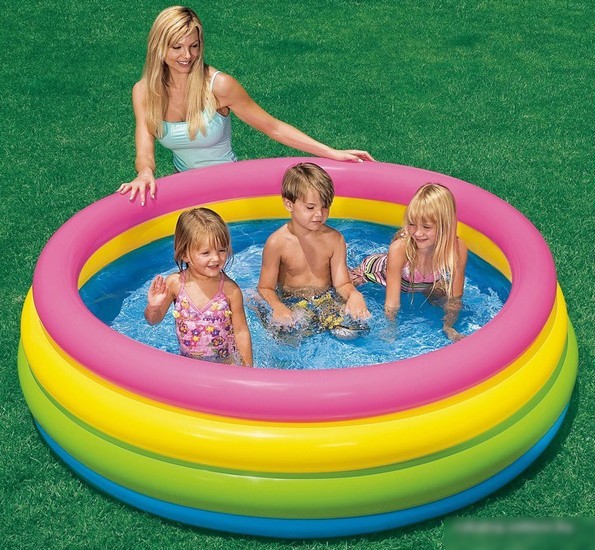 Надувной бассейн Intex Sunset Glow 168х46 (56441)