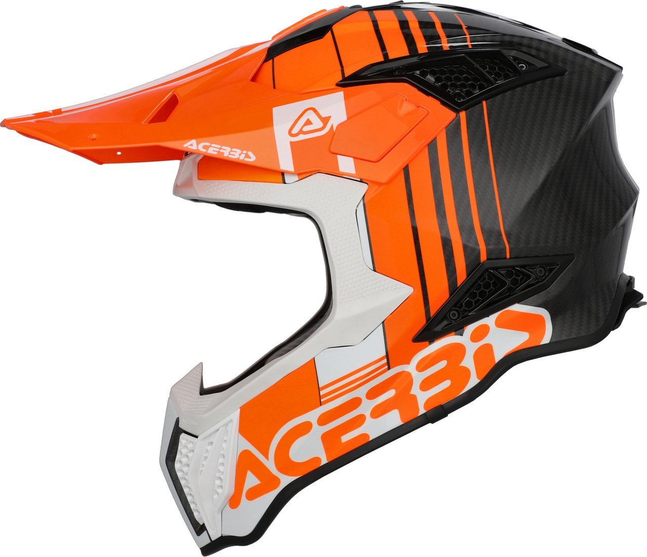 Мотошлем Acerbis Airstrike-C 0026832.203.064 (M, оранжевый/белый)