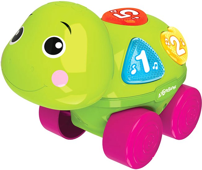 Развивающая игрушка Азбукварик Музыкальная каталочка. Черепашка 2643