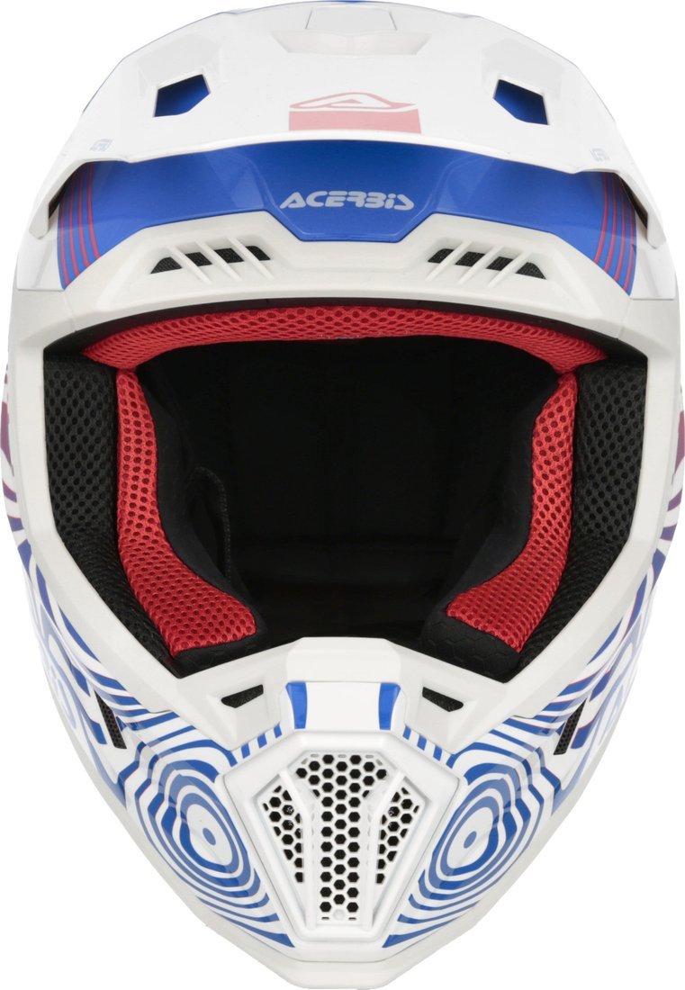 Мотошлем Acerbis Whoops Graphic 0026829.034.062 (S, белый/синий/красный)
