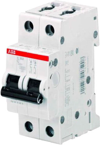 Выключатель автоматический ABB S 202 2P С 40А 6кА 2M 2CDS252001R0404