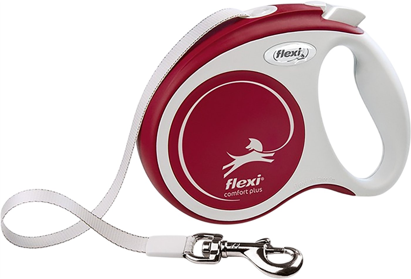 Поводок-рулетка Flexi Comfort Plus Tape (M, 5м, Red)