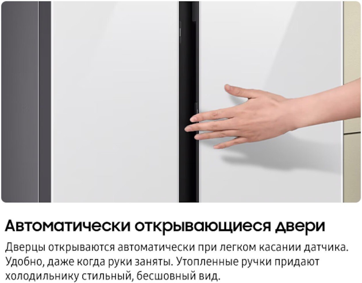Холодильник side by side Samsung Bespoke RS80F65M1WWT
