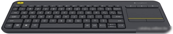 Клавиатура Logitech Wireless Touch Keyboard K400 Plus Black (920-007147)