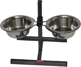 Подставка для мисок Zoonik 08811-1 (бронзовый, с мисками)