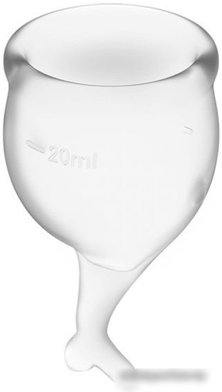 Менструальная чаша Satisfyer Feel Secure (прозрачный)