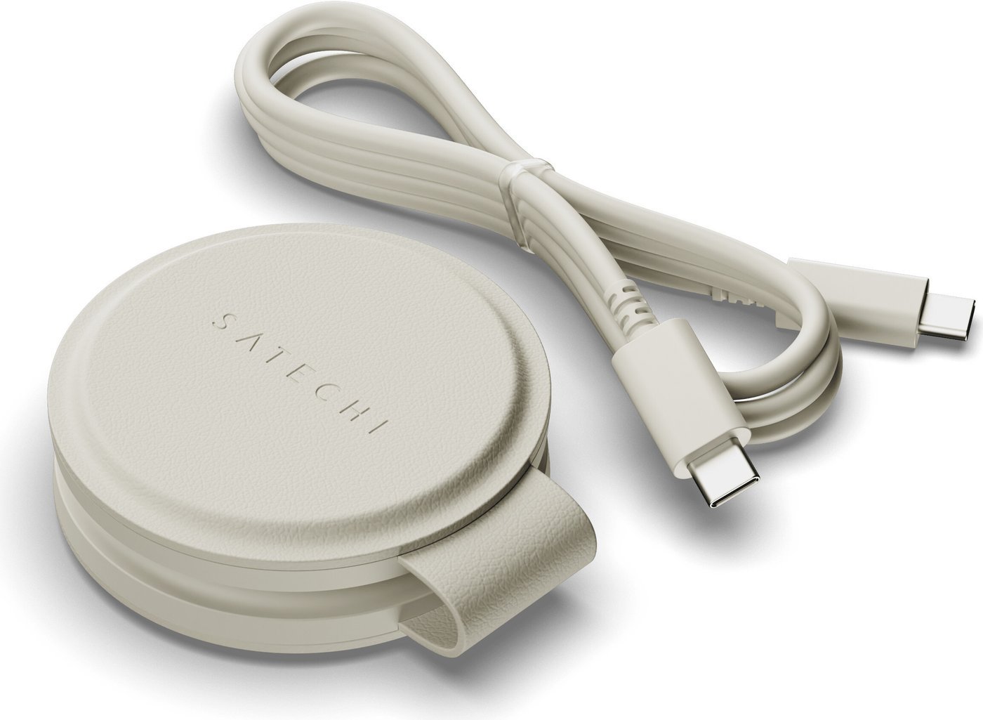 Беспроводное зарядное Satechi OntheGo 2-in-1 Charger ST-QTG21W (бежевый)