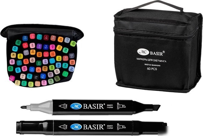 Набор маркеров MC Basir МС-5422-60 (60 цв)