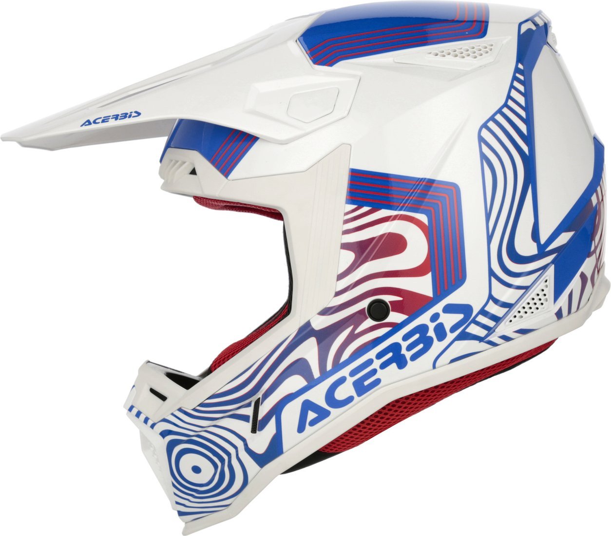 Мотошлем Acerbis Whoops Graphic 0026829.034.062 (S, белый/синий/красный)