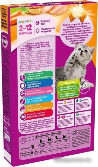 Корм для кошек Whiskas Аппетитное ассорти с индейкой, морковью и молоком 0.35 кг