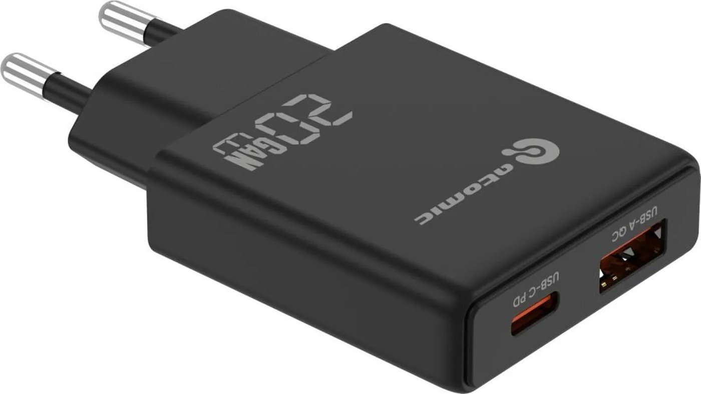 Сетевое зарядное Atomic Blade G203 GAN 20W (черный)