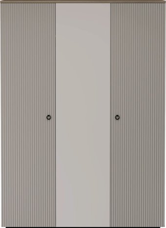 Шкаф распашной Black Red White Domenica SZF2D1L (глиняный серый/дуб сильвержек ореховый)